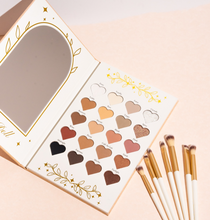 Load image into Gallery viewer, Iconic Nudes 20 Piece Eyeshadow Palette & 7 Piece Brush Set