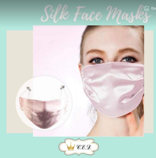 100% Silk Face Masks