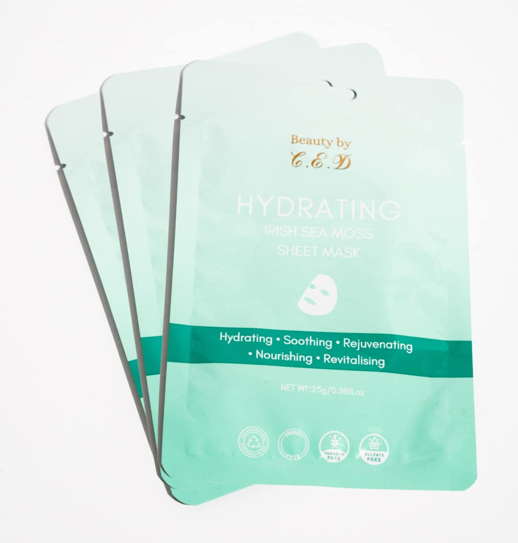 Biodegradable 6-Pack Irish Sea Moss Face Mask