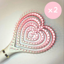 Load image into Gallery viewer, Hollywood Heart Hairbrush Duo
